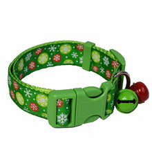 Load image into Gallery viewer, Products Red And Green Bell Collars Dog Collars Pet Collars