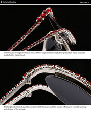 Load image into Gallery viewer, Fashionable Cat Eye Shaped Diamond Studded Sunglasses