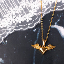 Load image into Gallery viewer, Fashion Accessories Heart Shape With Wings