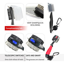 Load image into Gallery viewer, 2-Sided Groove Cleaner Kit with Keychain for Clubs & Balls