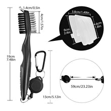 Load image into Gallery viewer, 2-Sided Groove Cleaner Kit with Keychain for Clubs & Balls