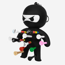Load image into Gallery viewer, Cute Ninja Portable Golf Tees Holder Keychain