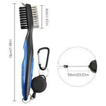 Load image into Gallery viewer, 2-Sided Groove Cleaner Kit with Keychain for Clubs & Balls