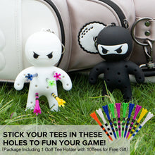 Load image into Gallery viewer, Cute Ninja Portable Golf Tees Holder Keychain