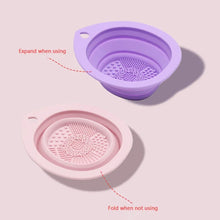 Load image into Gallery viewer, Foldable Cosmetic Brush Cleaning Bowl