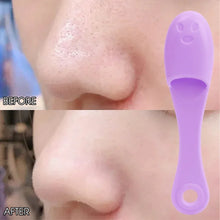 Load image into Gallery viewer, Silicone Nose Brush Facial Pore Cleaner Portable Blackhead