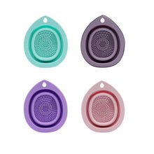 Load image into Gallery viewer, Foldable Cosmetic Brush Cleaning Bowl