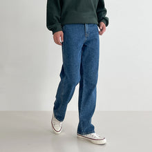 Load image into Gallery viewer, Men's Spring And Autumn Loose Straight Plus Size Casual Wide-legged Versatile High Street Long Pants