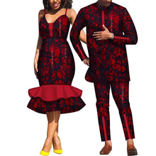 Load image into Gallery viewer, Couple clothing suspender skirt African clothing