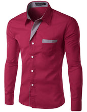 Load image into Gallery viewer, Striped Decoration Mens Shirts
