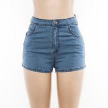 Load image into Gallery viewer, Europe and the United States new jeans strap casual joker super shorts