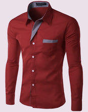 Load image into Gallery viewer, Striped Decoration Mens Shirts