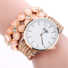 Load image into Gallery viewer, Stainless steel shell quartz watches Women luxury brand velvet drill band watch Ladies high quality fashion clock