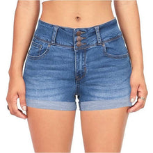 Load image into Gallery viewer, Denim stretch shorts