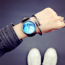 Load image into Gallery viewer, Fashion Minimalist Women Quartz Wristwatches Starry Sky Moon Pattern Design Unique Ladies Casual Watch Female Exquisite Watches