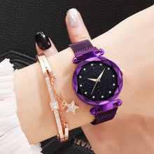 Load image into Gallery viewer, Elegant Magnet Buckle Ladies Starry Sky Watch