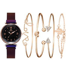 Load image into Gallery viewer, Women Starry Sky Buckle Bracelet Watch