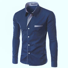 Load image into Gallery viewer, Striped Decoration Mens Shirts