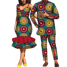 Load image into Gallery viewer, Couple clothing suspender skirt African clothing