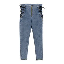 Load image into Gallery viewer, High waist jeans slim skinny cropped pencil pants