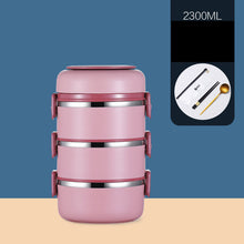 Load image into Gallery viewer, 304 Stainless Steel Insulated Barrel Multi-layer Lunch Box