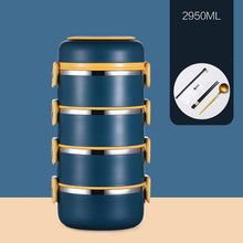 Load image into Gallery viewer, 304 Stainless Steel Insulated Barrel Multi-layer Lunch Box