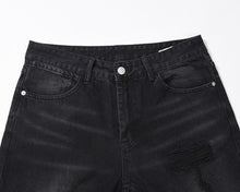 Load image into Gallery viewer, Men's Washed Old Torn Jeans