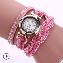 Load image into Gallery viewer, Fashion watch ladies fashion watch, diamond twisted pu belt winding fashion watch