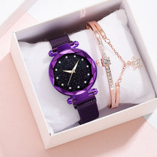 Load image into Gallery viewer, Elegant Magnet Buckle Ladies Starry Sky Watch