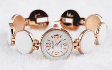Load image into Gallery viewer, Women Watch Ladies Nobler Fashion Casual 5 Colors Wafer Design Round Dial Bracelet Watch Mujor Quartz Wristwatch Female Relojes