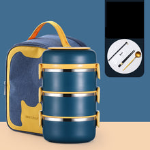 Load image into Gallery viewer, 304 Stainless Steel Insulated Barrel Multi-layer Lunch Box