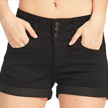 Load image into Gallery viewer, Denim stretch shorts