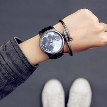 Load image into Gallery viewer, Fashion Minimalist Women Quartz Wristwatches Starry Sky Moon Pattern Design Unique Ladies Casual Watch Female Exquisite Watches