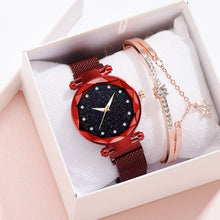 Load image into Gallery viewer, Elegant Magnet Buckle Ladies Starry Sky Watch