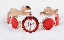 Load image into Gallery viewer, Women Watch Ladies Nobler Fashion Casual 5 Colors Wafer Design Round Dial Bracelet Watch Mujor Quartz Wristwatch Female Relojes
