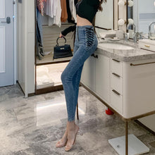Load image into Gallery viewer, High waist jeans slim skinny cropped pencil pants