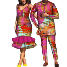 Load image into Gallery viewer, Couple clothing suspender skirt African clothing