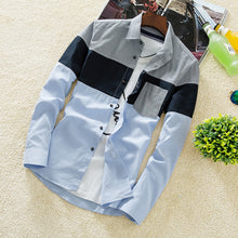 Load image into Gallery viewer, The 2021 men's shirt men's slim casual summer all-match Shirt Youth clothing Mens S inch color