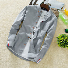 Load image into Gallery viewer, The 2021 men's shirt men's slim casual summer all-match Shirt Youth clothing Mens S inch color
