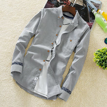 Load image into Gallery viewer, The 2021 men's shirt men's slim casual summer all-match Shirt Youth clothing Mens S inch color