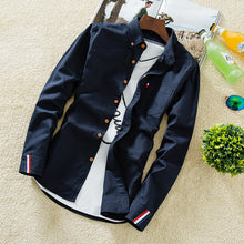 Load image into Gallery viewer, The 2021 men's shirt men's slim casual summer all-match Shirt Youth clothing Mens S inch color