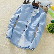 Load image into Gallery viewer, The 2021 men's shirt men's slim casual summer all-match Shirt Youth clothing Mens S inch color