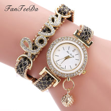 Load image into Gallery viewer, FanTeeDa Brand Women Bracelet Watches Ladies Watch Rhinestones Clock Womens Fashion Dress Wristwatch Relogio Feminino Gift