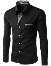 Load image into Gallery viewer, Striped Decoration Mens Shirts
