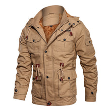 Load image into Gallery viewer, Mountainskin Men's Winter Fleece Jackets Warm Hooded Coat Thermal Thick Outerwear Male Military Jacket Mens Brand Clothing