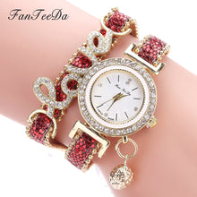 Load image into Gallery viewer, FanTeeDa Brand Women Bracelet Watches Ladies Watch Rhinestones Clock Womens Fashion Dress Wristwatch Relogio Feminino Gift
