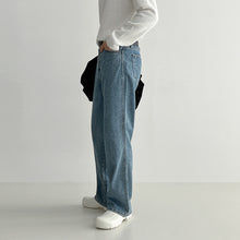 Load image into Gallery viewer, Men's Spring And Autumn Loose Straight Plus Size Casual Wide-legged Versatile High Street Long Pants