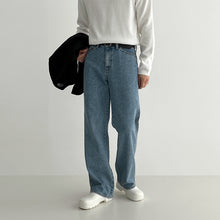 Load image into Gallery viewer, Men's Spring And Autumn Loose Straight Plus Size Casual Wide-legged Versatile High Street Long Pants