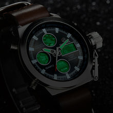 Load image into Gallery viewer, Men's Quartz Hour Analog Digital LED Sports Watch
