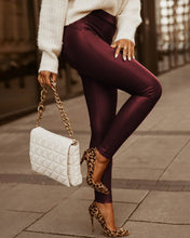 Load image into Gallery viewer, Women's High Waist Fashion Street Style Skinny Faux Leather Trousers